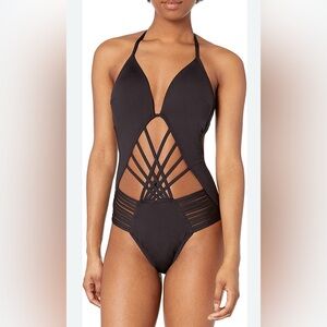 Kenneth Cole one piece Push up Monokini in Black size medium